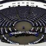 Members of European Parliament attend debate at European Parliament in Strasbourg
