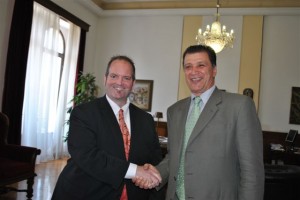 santers- abassador thessaloniki-orfanos minister makedonia greece