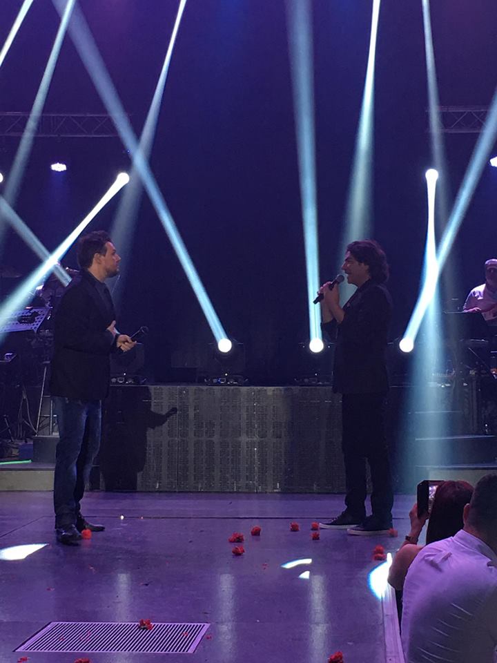 Πάνος Κιάμος και ο Νίκος Κουρκούλης.Πρεμιέρα Ρεπορτάζ του Νίκου Βάνη