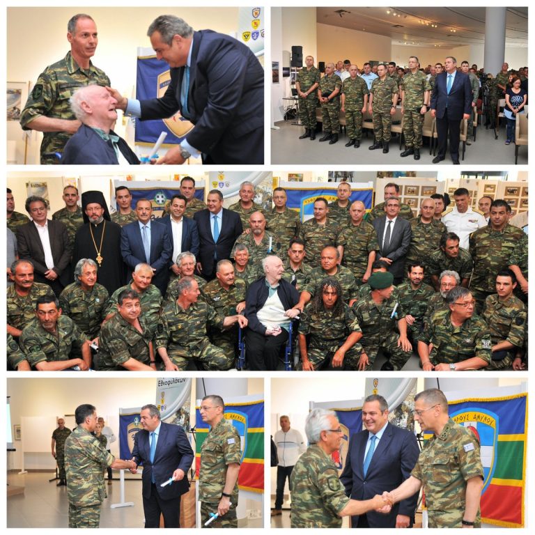 O YΕΘΑ Πάνος Kαμμένος τίμησε τον μεγαλύτερο σε ηλικία Εθνoφύλακα