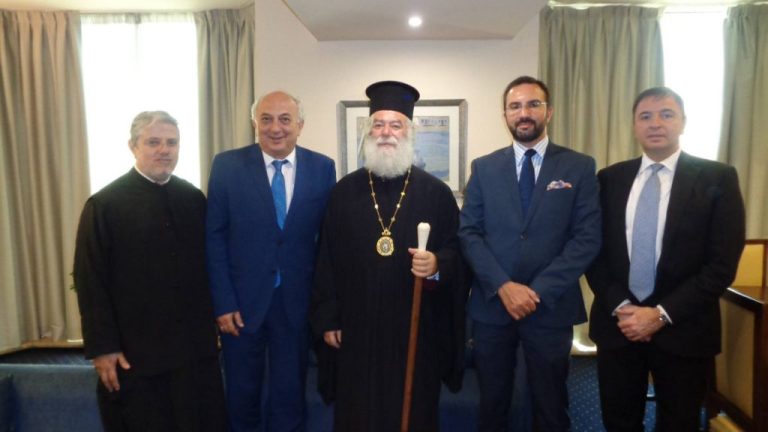 Συνάντηση Υφυπουργού Εξωτερικών, Γιάννη Αμανατίδη με τον Πάπα και Πατριάρχη Αλεξανδρείας και πάσης Αφρικής, κ.κ. Θεόδωρο Β’.