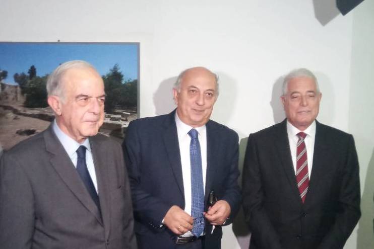 Συνάντηση Υφυπουργού Εξωτερικών κ. Γιάννη Αμανατίδη με Κυβερνήτη Νοτίου Σινά, παρουσία Δημάρχου Ηρακλείου Κρήτης και Αρχιεπισκόπου Σινά, Φαράν και Ραϊθώ κ.κ. Δαμιανού (Αθήνα,