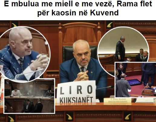 «Τον κάλυψαν με αλεύρι και αυγά, ο Ράμα μιλά για χάος στο κοινοβούλιο»