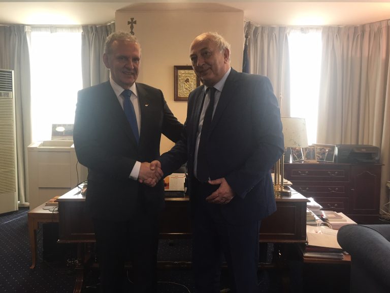 Συνάντηση Υφυπουργού Εξωτερικών, Γιάννη Αμανατίδη με τον κ. Φώτη Φωτίου, Επίτροπο Προεδρίας της Κυπριακής Δημοκρατίας για Ανθρωπιστικά Θέματα και Θέματα Αποδήμων.